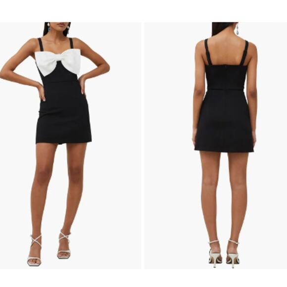 French Connection Whisper Bow Cocktail Dress Size 8‎ - Picture 1 of 10